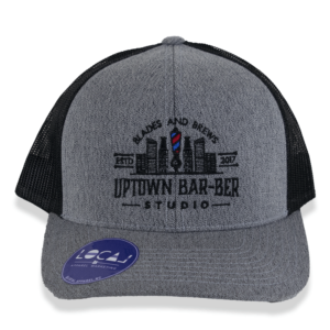 Uptown Barber Studio Blades and Brews hat front view